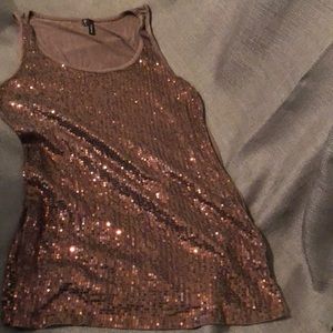Maurice's Sparkly brown tank